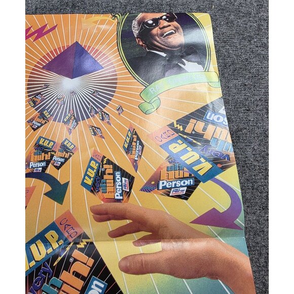 Diet Pepsi "Uh-Huh!" Ray Charles Promo Poster 1991 Vintage Advertising Artwork - Picture 3 of 10
